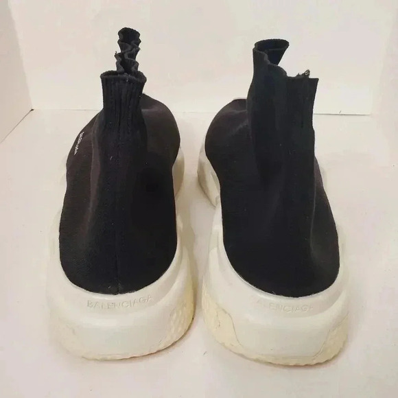 Balenciaga Black Knit Fabric Speed Trainer Slip On Sneakers - Picture 5 of 10
